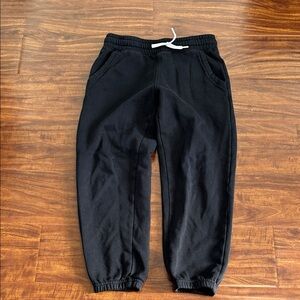 Kids Black Jogger Pants